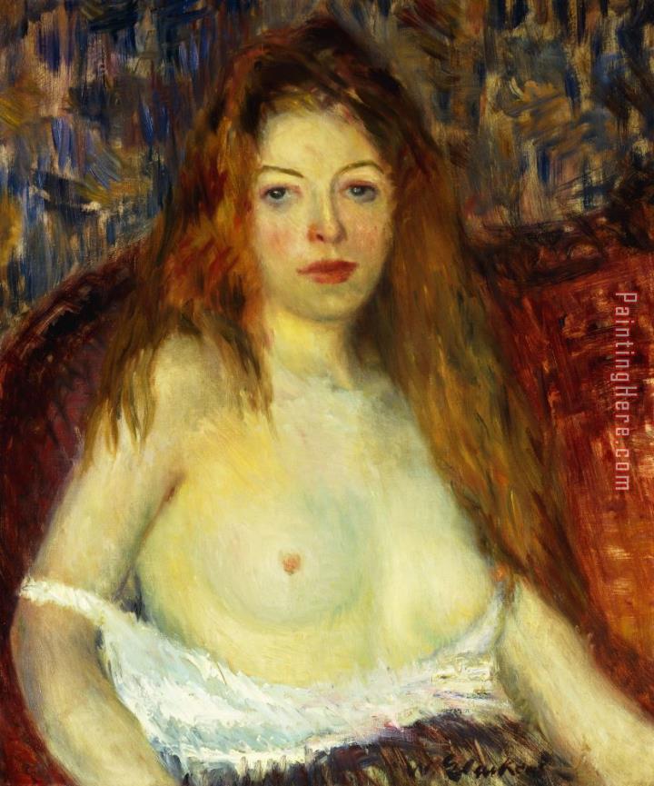William James Glackens A Red-haired Model